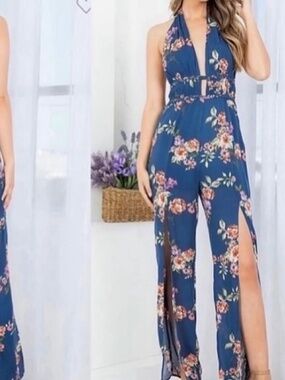 NWT Floral Jumpsuit
